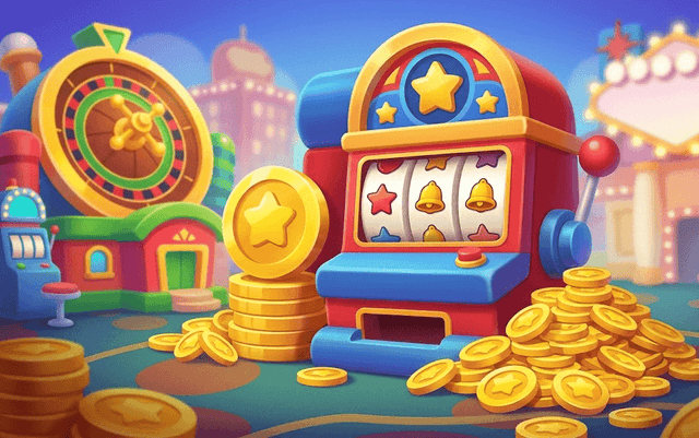 Slot-Lobby mit Filtern und Coin-Auswahl