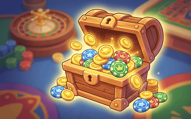 Bonusfenster mit Gold Coins und Sweeps Coins